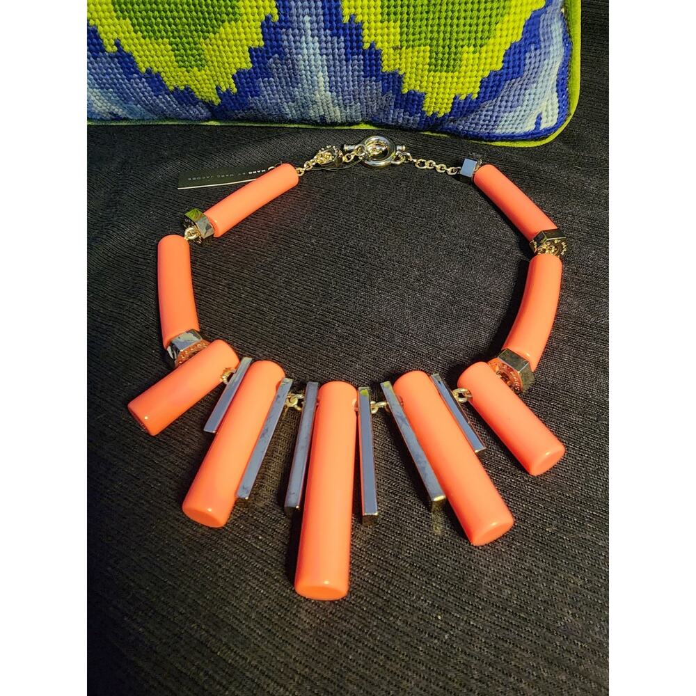 Marc By Marc Jacobs Pink Lava Necklace - One Size. With bag.
